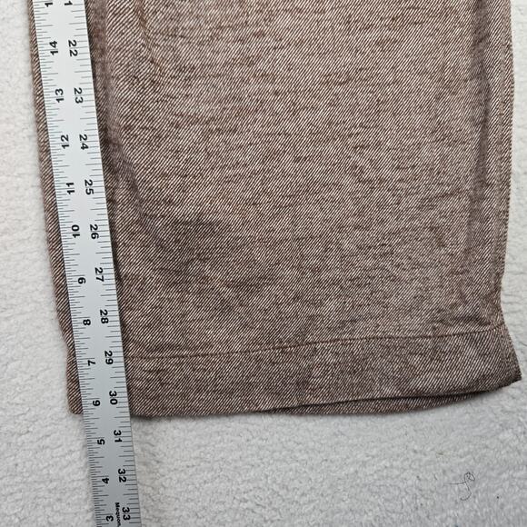 Aerie Anytime High Waisted Trousers Womens S Brown Wide Leg Zip Stretch New - Picture 12 of 14